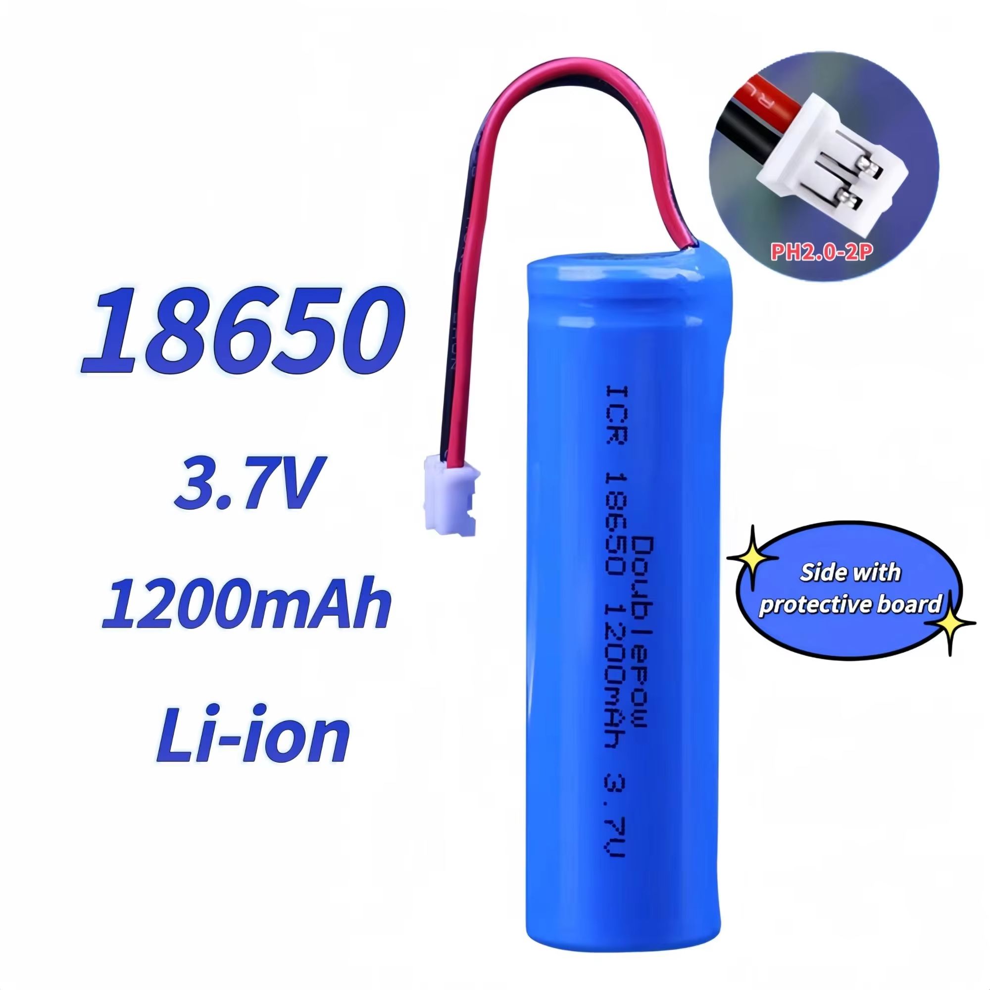 Vape Battery 18650 - 18650 rechargeable lithium battery 3.7V1200mAh with
