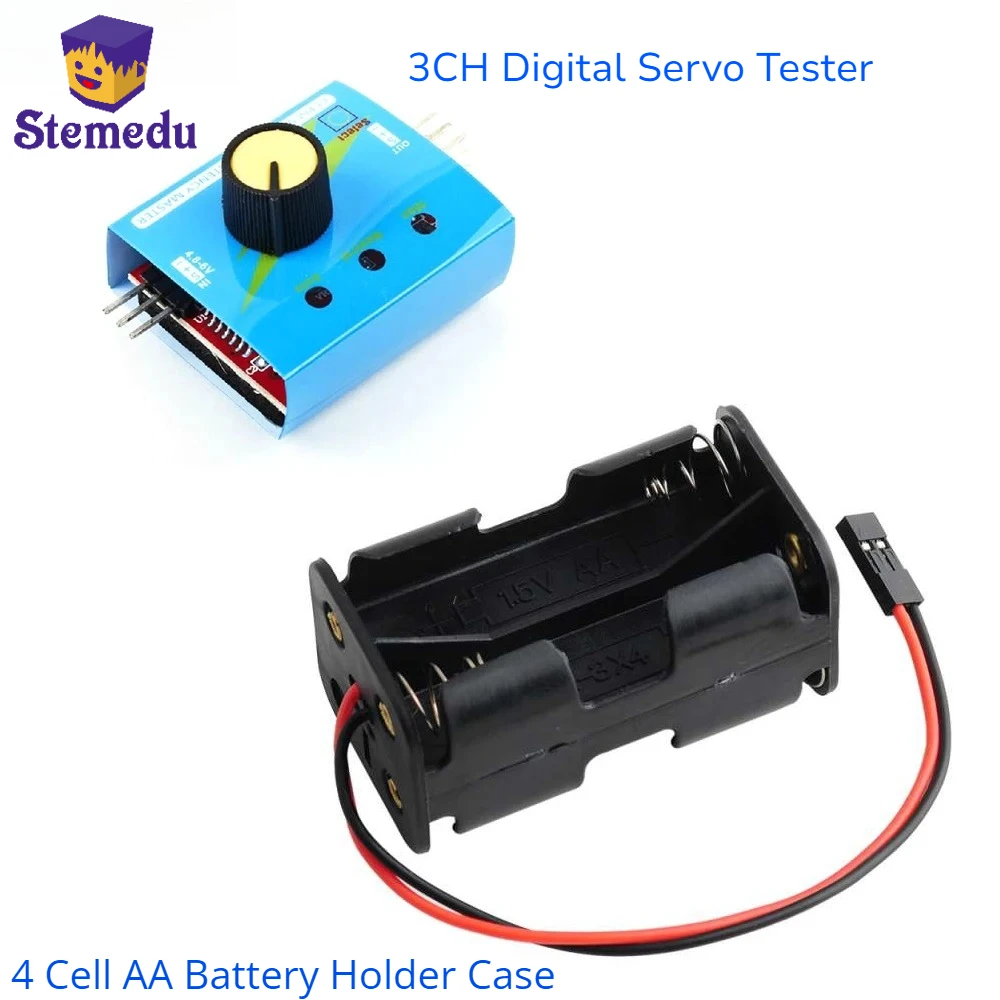 Battery Case Storage - 3CH Digital Servo Tester ESC Speed