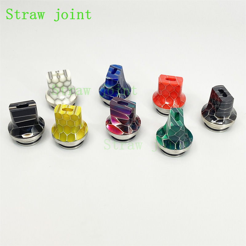 1pc 810 Flat Mouth Stainless S - Drip Tip Resin review and price