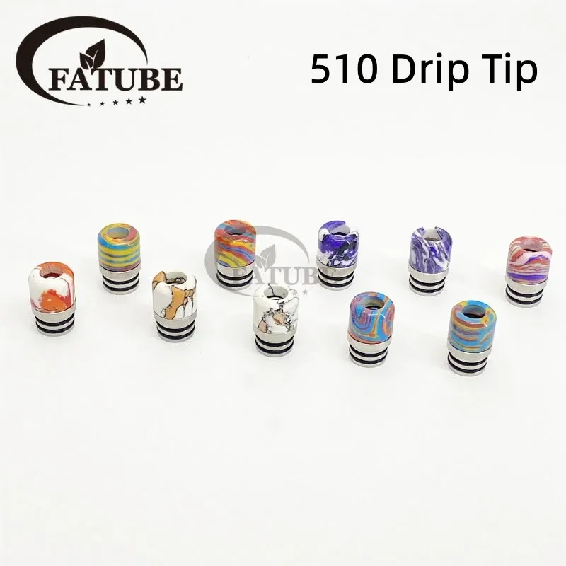 1PC/10PCS 510 Stainless Steel  - Drip Tip Resin review and price