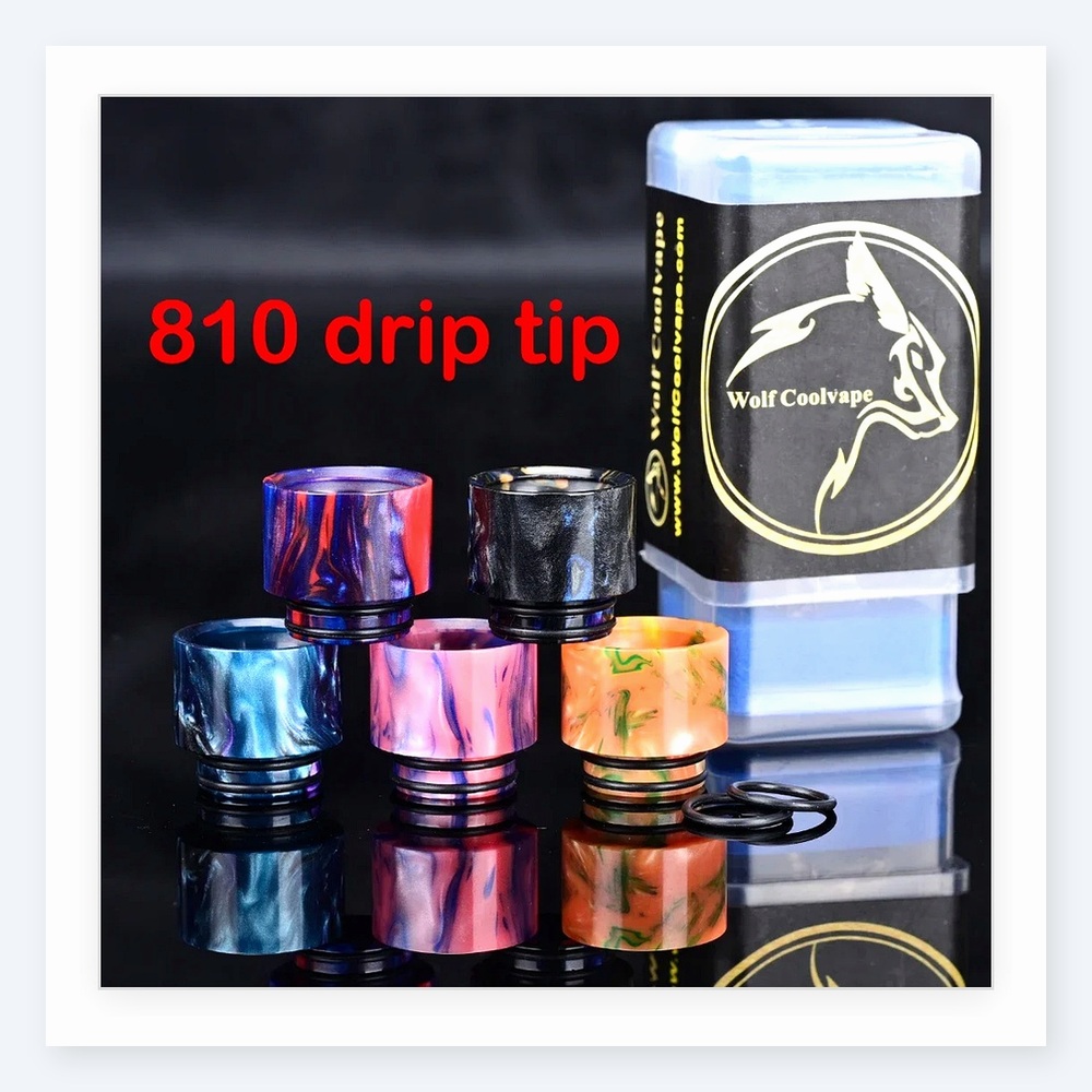 Wolfcoolvape 810 Drip Tips - S - Drip Tip Resin review and price