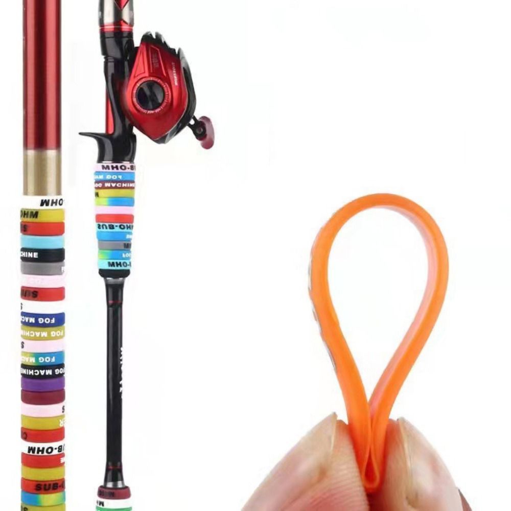10pcs Fishing Rod Anti-skid Si - Vape Band Silicone review and price