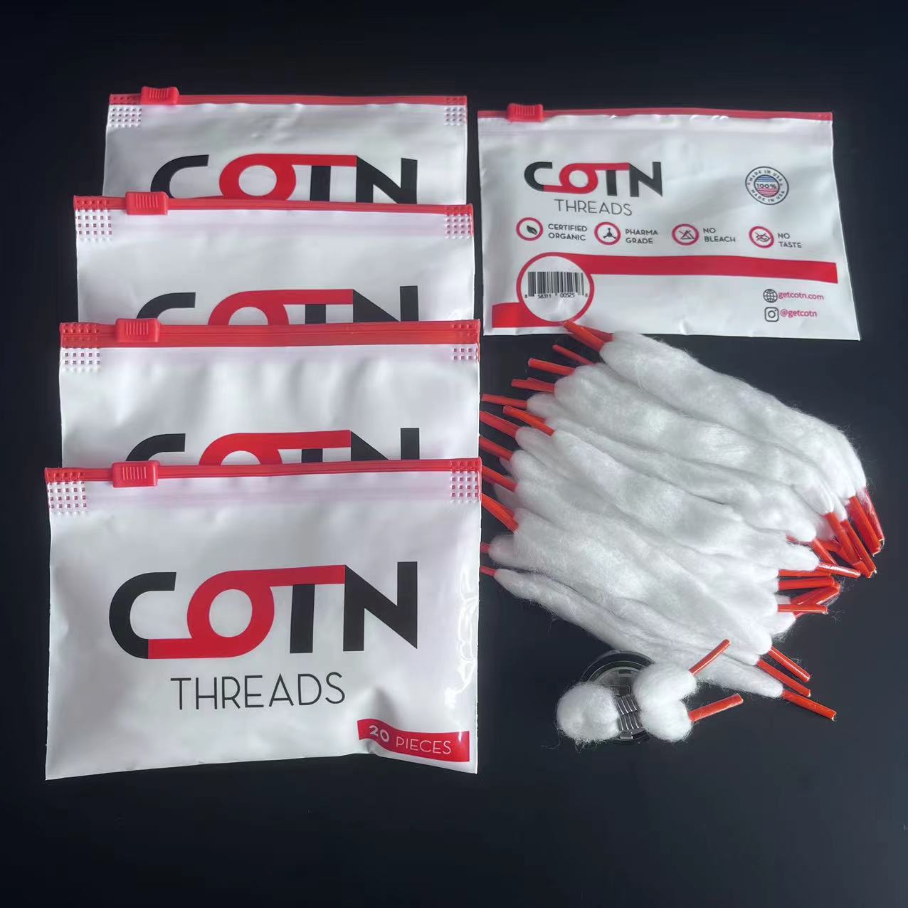 100/60/20pcs Prebuilt Wire Coi - Cotton Wick Organic review and price