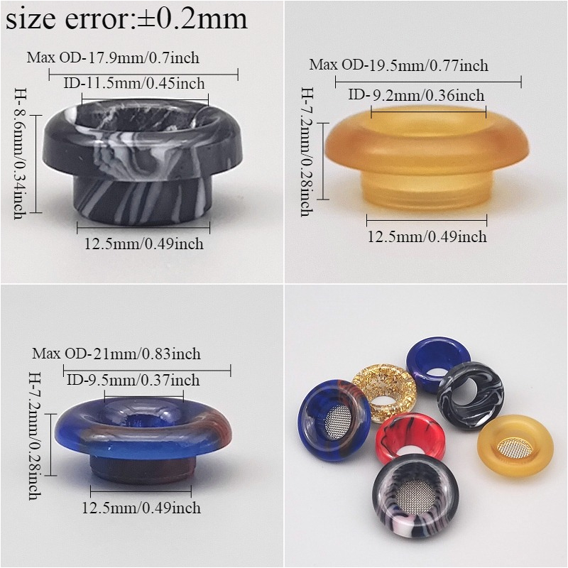 1PC 810 Short-Style Resin Drip - Drip Tip Resin review and price