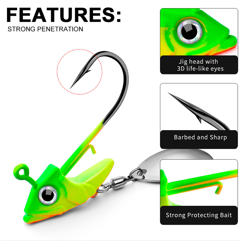7g 10g 15g Lead Head Jig Hook  - Dry Herb Vaping Accessories review and price